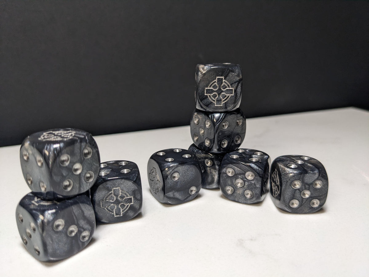 16mm Dice - Legion of the Steel Cross Inspired by Sci-Fi 10x