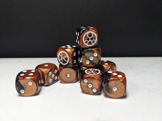 16mm Dice - Ethereal Order Inspired by Sci-Fi 10x