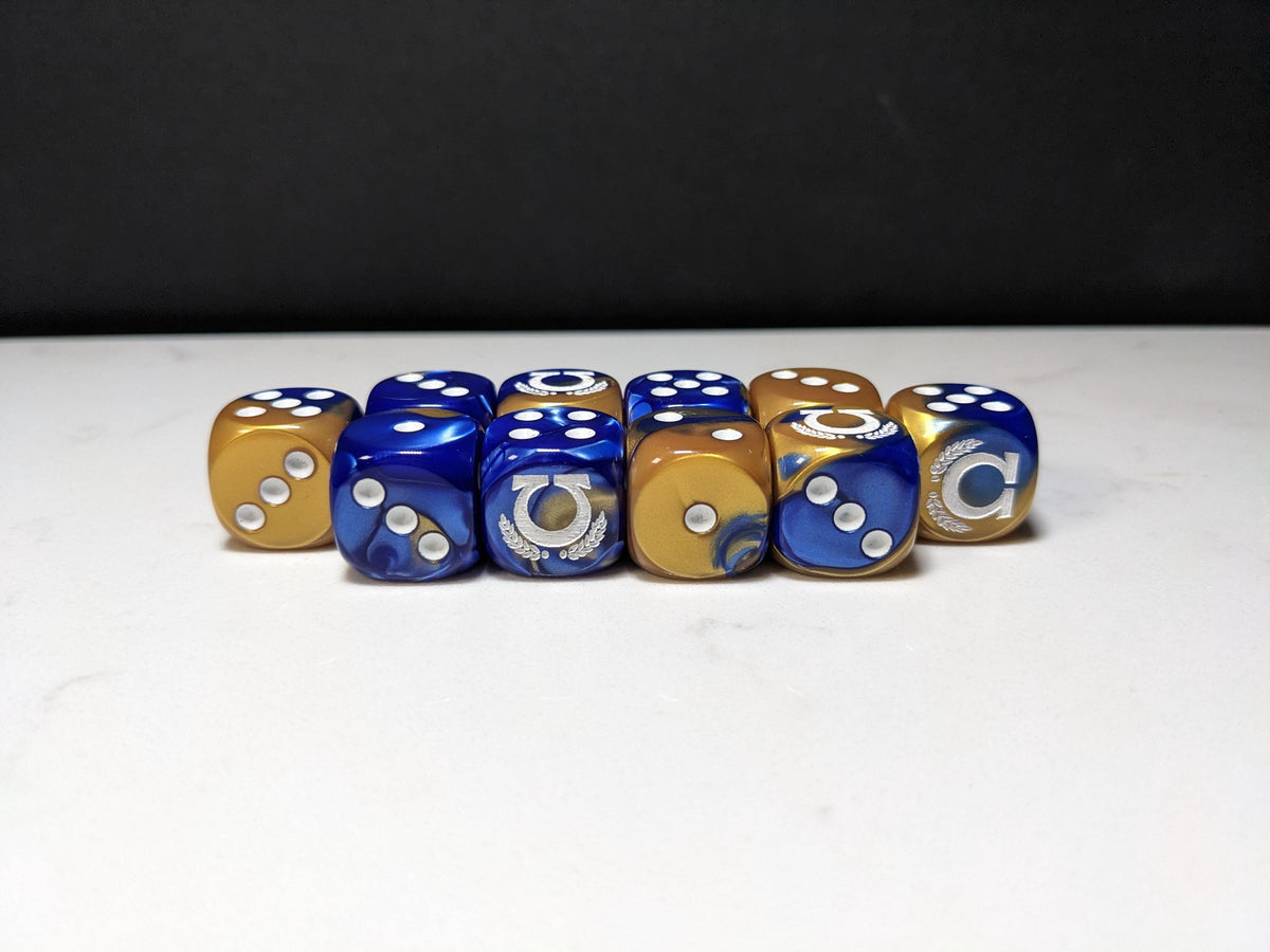 16mm Dice - Space Smurf Omega Inspired by Sci-Fi 10x