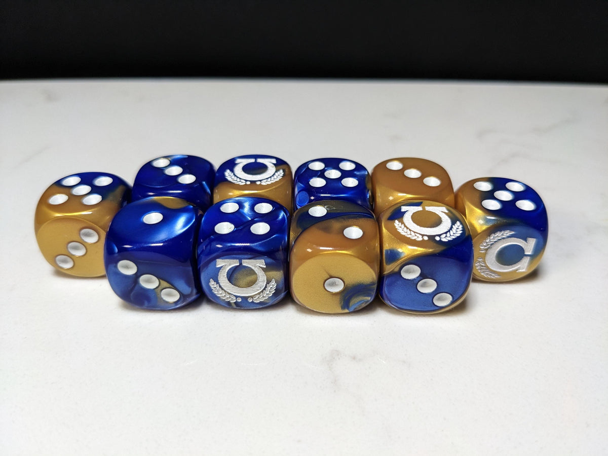 16mm Dice - Space Smurf Omega Inspired by Sci-Fi 10x