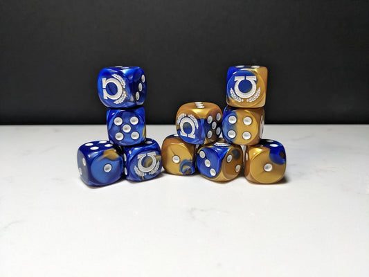 16mm Dice - Space Smurf Omega Inspired by Sci-Fi 10x