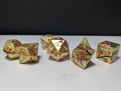 Solid Metal D&D Dice Set - Spirit Blossom