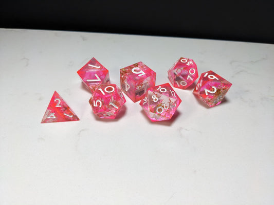 Sharp Edge D&D Dice Set - Translucent Pink