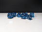 Metal D&D Dice Set - Blue Hollow Maze