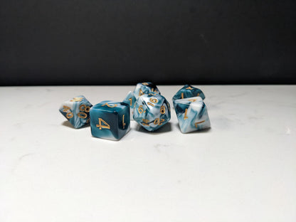 Acrylic DND Dice Set - Marble Swirl