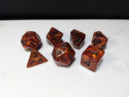 Acrylic DND Dice Set - Copper Velvet