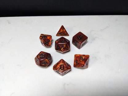 Acrylic DND Dice Set - Copper Velvet