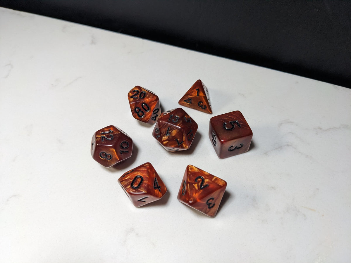 Acrylic DND Dice Set - Copper Velvet