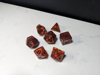 Acrylic DND Dice Set - Copper Velvet