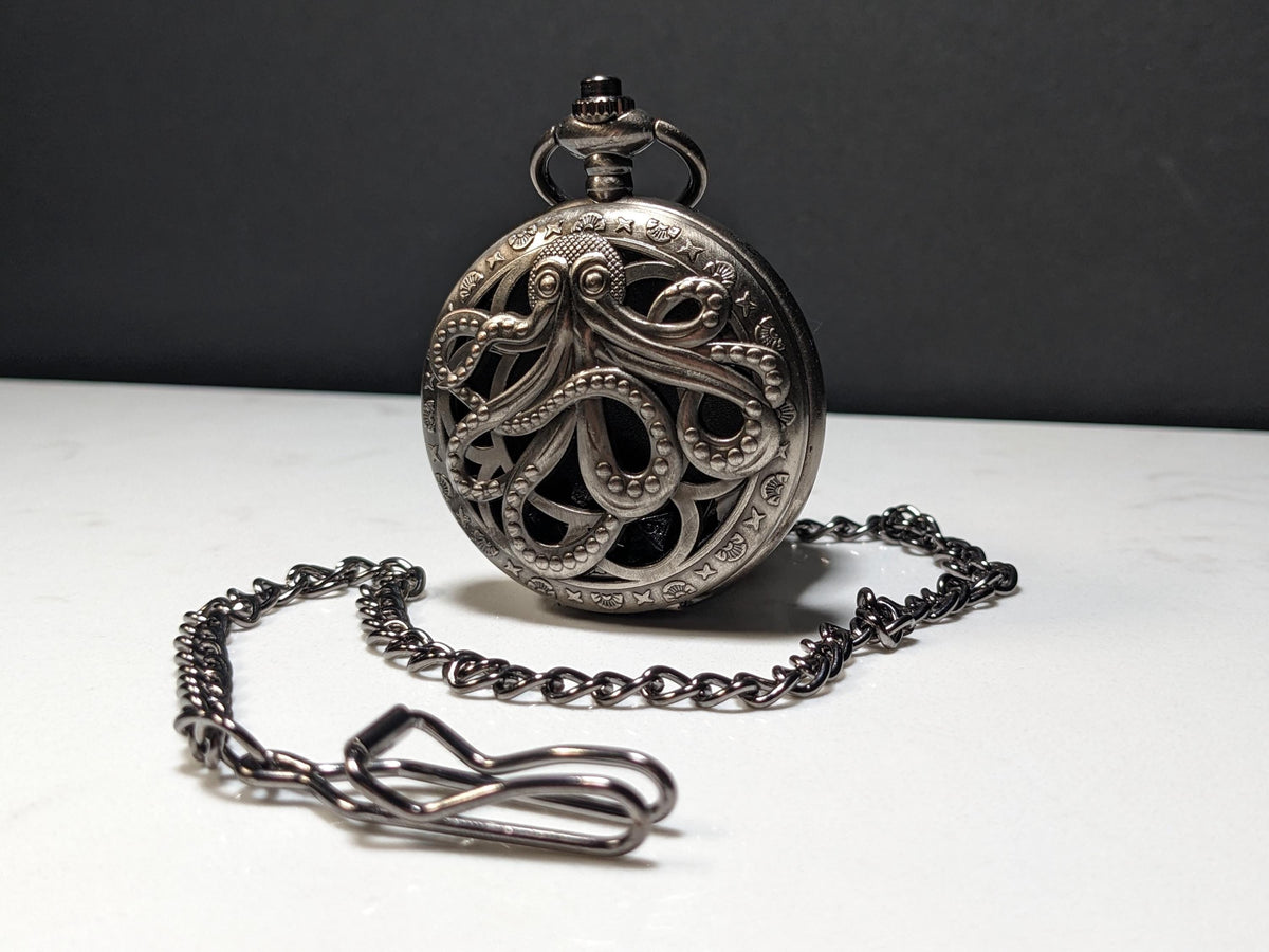 Pocket Watch Kraken Mini Metal D&D Dice Set