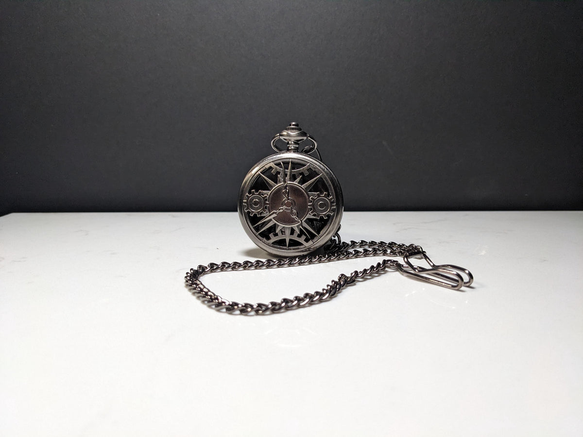Pocket Watch Clock Gears Mini Metal D&D Dice Set
