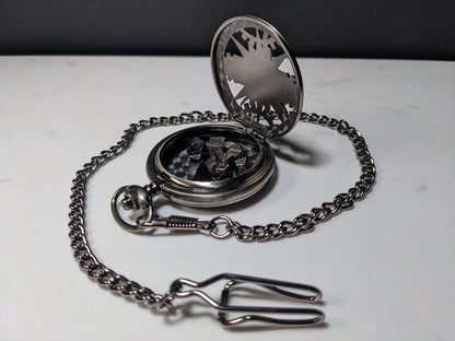 Pocket Watch Clock Gears Mini Metal D&D Dice Set