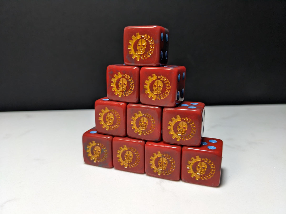 16mm Dice - Cult of the Machine Inspired by Sci-Fi 10x