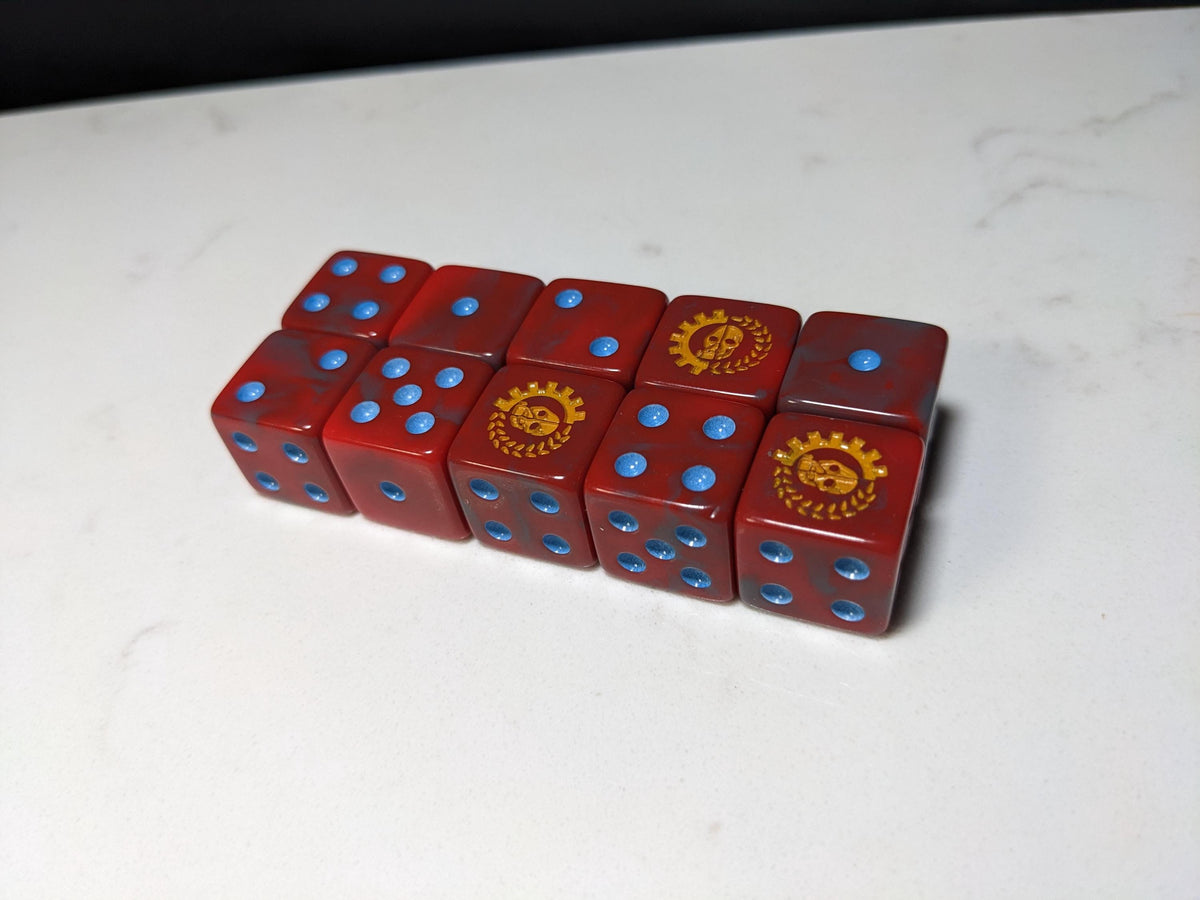 16mm Dice - Cult of the Machine Inspired by Sci-Fi 10x